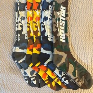 Bundle of Four Pairs of Hellstar Casual Socks with Camouflage Pattern